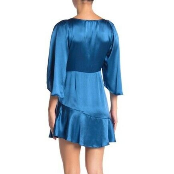 NEW Free People Strike a Pose Silk Mini Dress Sz 4 - Picture 5 of 11